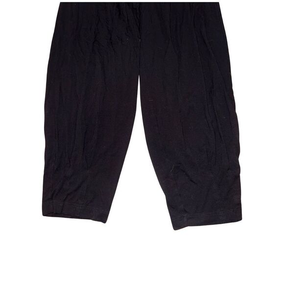 Q’Neel Black Elastic High Waist Jogger Type Linen Pants Women size 8 - Picture 5 of 14